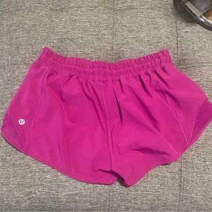 Pink lululemon hotty hot 2.5in